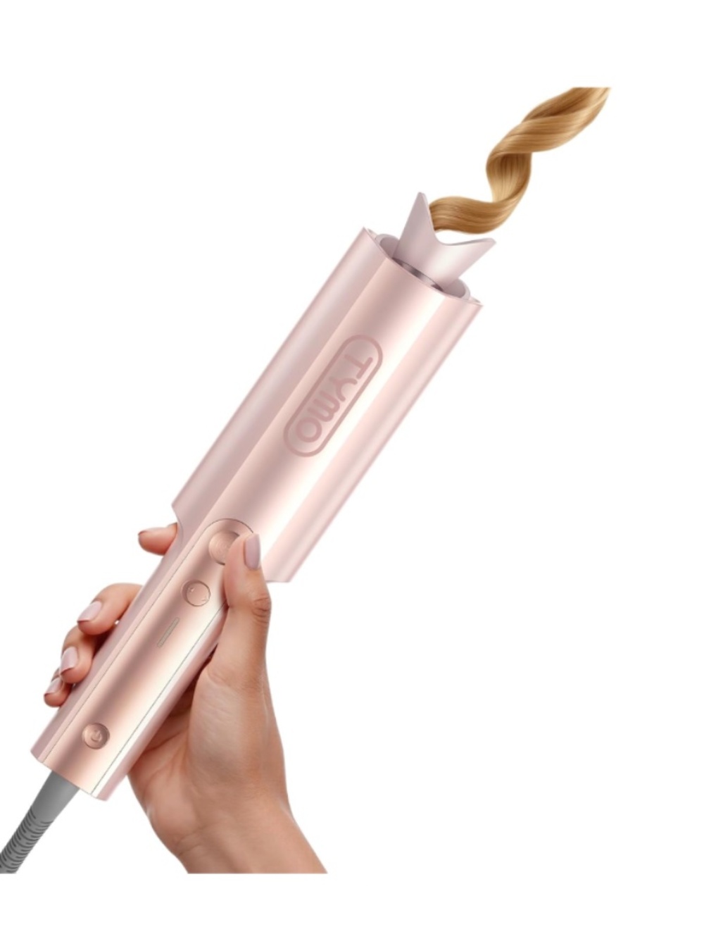 NIB TYMO CurlPro Plus Automatic Rotating Curling Iron 1" Gold Blush Long Barrel